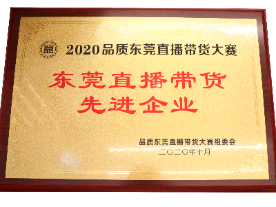 广东K8凯发食品有限公司荣获东莞直播带货先进企业